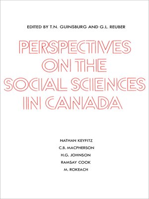 cover image of Perspectives on the Social Sciences in Canada